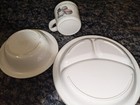 Vintage Eden Peter Rabbit And Friends 3 Divided Plate   Bowl    Cup Melamine