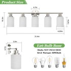 32  5 Lights Chrome Vanity Light Bathroom Mirror Led Modern Wall Lamp Fixture Ul