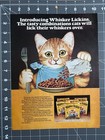 1976 Purina Whisker Lickins Original Vintage Advertisement Cat Food Print Ad