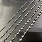 Ball Chain Necklace Stainless Steel 6-40  Military Dog Tag Army 1 5   2 4  3 2mm