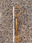 Kwikset Escutcheon Handle   Deadbolt Trim Antique Brass 12  Long Vintage Used