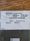 Upa Veeco Ag si Coating Thickness Calibration Standard Set W Disks 