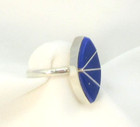 Native American Navajo Sterling Silver Lapis Lazuli Ring Size 5 5 Signed Ks  67