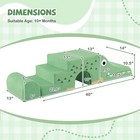 3 Pcs Soft Velvet Toddler Climbing Toys Crocodile-themed Foam Climbing Blocks