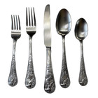 Cambridge Silversmiths Deer Stainless Steel 20pc Flatware Set  service For Four 