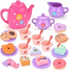Toddler Tea Party Set For Girls Ages 3-5  23-piece Pretend Play Tea Set For K   