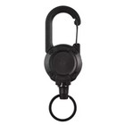 Heavy Duty Retractable Keychain Carabiner Badge Holder Steel Wire Cord Reel