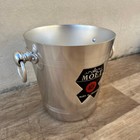 Vintage French Moet Chandon Ice Bucket Champagne Cooler Aluminum 1712224