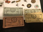 Vintage Pontiac Advertising Pins Money Coins Light Large Lot
