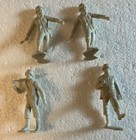 Lot Of 8 Marx 1963   Hong Kong Toy Soldiers Plastic Military German Wwii