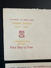 Hong Kong   1961   University Golden Jubilee Fdc Insert Card Special Pmk