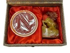 Vintage Chinese Jade Stamp Set Personalized Lori Name Stamp