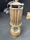 Antique Wolf Safety Lamp Brass Miners Lamp Co Of America Ny Usa  