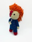 Crochet David Bowie Inspired Doll  Handmade Ziggy Stardust