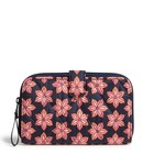 Vera Bradley Essential Tab Wallet - Floral Burst - Navy Red  - Nwt