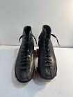 Vintage Black Roller Skates Chicago Custom Size 9  With Fo-mac 77g Wheels