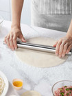 1 Pc Stainless Steel Non-stick Rolling Pin For Baking Dough  Pizza  Cookies more