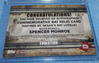 2017 Topps Walking Dead Evolution Autograph Bat Relic Card Nichols Monroe Bar-sm