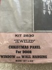 Vintage Bucilla Christmas Needlework Felt sequin  jeweled  Wall Hanging Kit