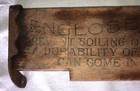 Vintage Wood Clothes Wringer    enclosed Cog Wheels    Wood Plaque Cover