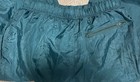 Vintage Nylon Track Pants M Parachute Baggy Warm Up Lined Ankle Zips Pockets Med