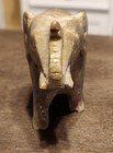 Vintage Stone Carved Elephant Figurine - Sculpture - Collectable 