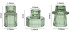 Taper Glass Candlestick Holders Tealight Candle Holders For Table Centerpiece   