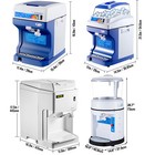 265-1100lbs h Commercial Ice Shaver Electric Snow Cone Machine Ice Crusher