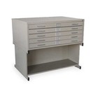 Flat File Cabinet Base  Open Base  Putty  2cle1