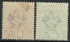 Cayman Islands 1902 Kevii 1d And 6d Wmk Crown Ca