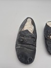Antique Victorian Leather Child Doll Shoes Mismatched Set Lot Of 2 Prop Salvage