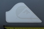 Quiksilver Surfboards Clear White Mountain Wave Logo V1a Vintage Surfing Sticker