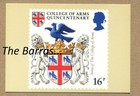 Uk Royal Post  Mail 1984 Heraldry Arms    Cards   Phq 72  a-d  Postcards