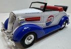 Pepsi-cola - 1937 Chevy Car - Rumble Seat - Diecast Coin Bank W key Advertising