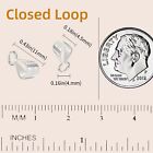 10pcs 925 Sterling Silver Slider Pendant Clasp For Necklace bails For Jewelry