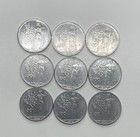 Lot Of 9 Italy 100 Lire Coins - Km    96 1