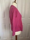 Eddie Bauer Pink Lightweight Open Cardigan Sweater Xs Cotton Lyocell Long Sleeve
