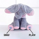 Elza Peek-a-boo Soft Elephant Doll Baby Plush Kids Toy Singing Stuffed Animated 