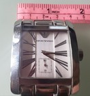 Emporio Armani Silver Stainless Steel Quartz Men s Watch Needs Battery Ar0182