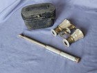 Antique French Opera Glasses By Monroy Paris With Glasses Holder And Case