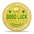 Golden Good Luck Challenge Coin    funny Motivational Token  Gifts For Men   Women