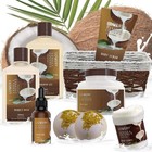 Deluxe Vanilla Coconut Home Spa Bath And Body Gift Basket 9 Piece