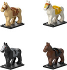 Custom Minifigure Horse Set For Lego Minifigures - 10 Pcs