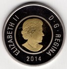 2014 Canada Toonie Two 2 Dollar Proof Cameo Coin Elizabeth Ii Nice Coin