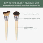 Blush   Highlight Brush Duo  Makeup Brushes For Liquid  Cream    Powder Highligh