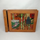 Vintage Japanese Style Wooden Photo Album United States Military Camp Tama 1957