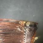 Vtg Abalone Shell Hair Comb Mother Of Pearl Butterfly Faux Tortoise Shell Base