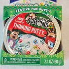 New  Aaron s Crazy Thinking Putty 2 1oz Ugly Sweater Christmas Stocking Nip 