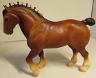 Vintage Breyer Molding Chalky Clydesdale Horse Stallion Bay U s a  Nice Used Toy