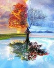 Oil Painting Kit Tree Of Life Paint By Numbers Diy For Beginners 16x20 Inch